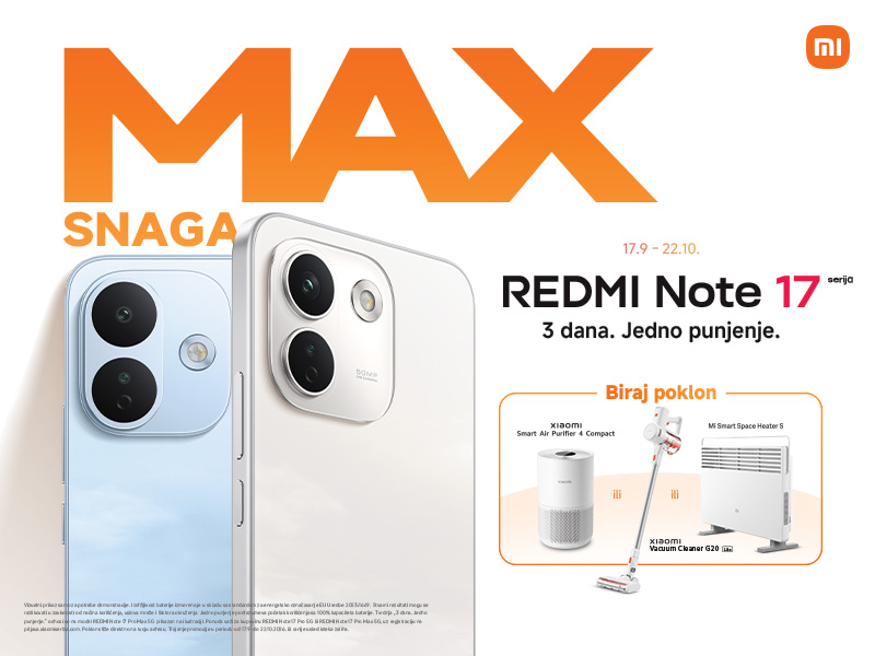 Promotivna grafika za Xiaomi Redmi Note 17 serija
