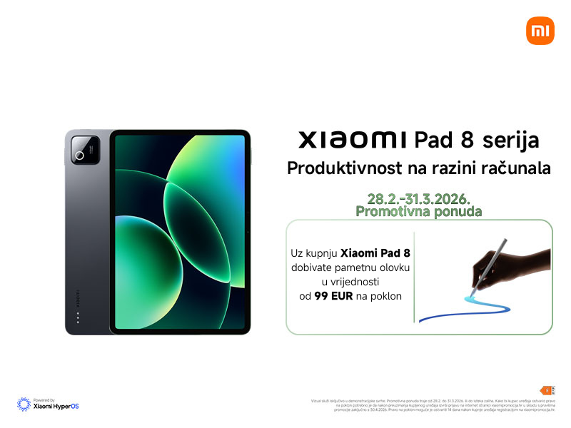 Promotivna grafika za Xiaomi Pad 8 serija