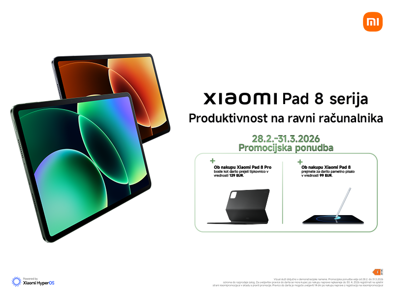 Promocijska grafika za Xiaomi Pad 8 serija