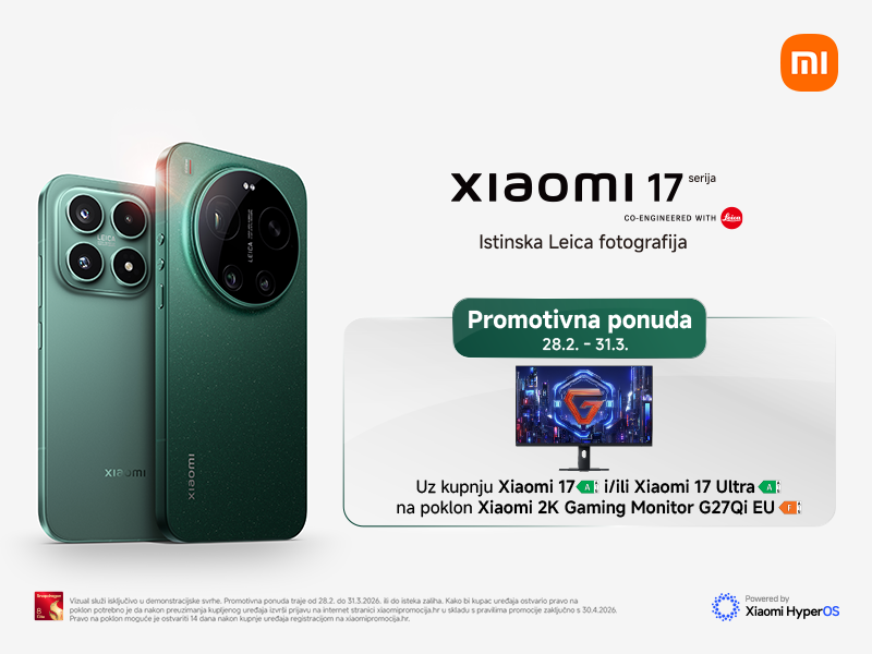 Promotivna grafika za HRV Xiaomi 17 serija